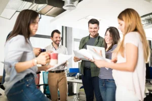 businesswoman-team-reading-some-documents