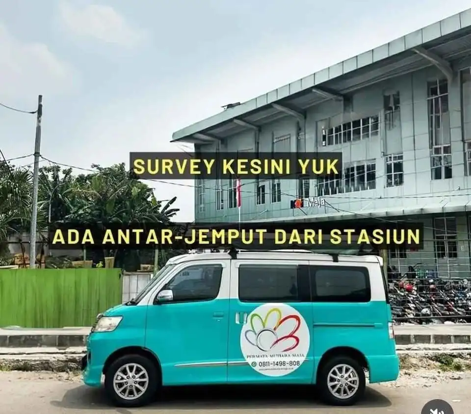 shuttle minibus rumah subsidi dekat stasiun